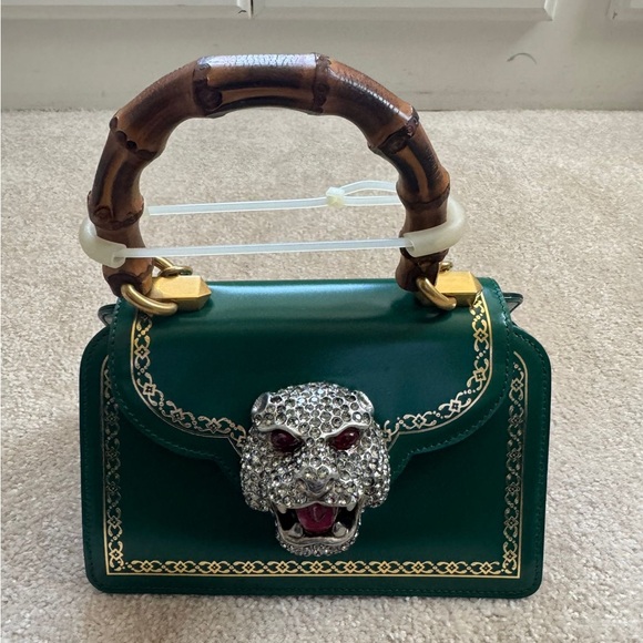 Frame Print Leather Mini Top Handle Bag - Picture 3 of 8